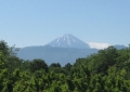 残雪の富士