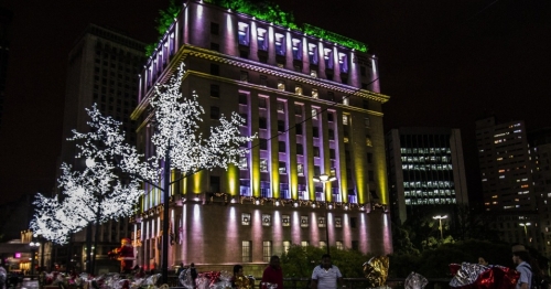 ブラジルのクリスマスイルミネーション2014サンパウロ官庁街