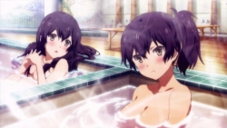 313731 akagi_(kancolle) bathing cleavage kaga_(kancolle) kantai_collection katou_ken naked