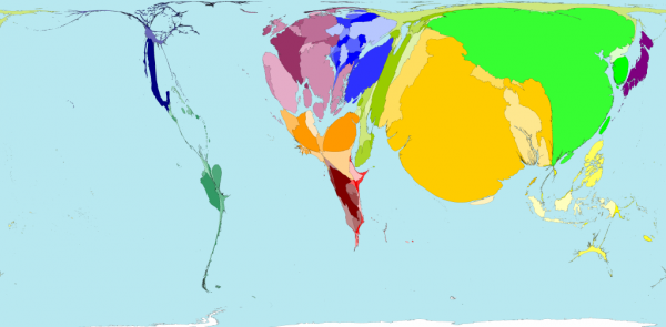 韓国人「年度別の世界経済力地図をご覧ください」「日本ｗｗｗｗｗ」　韓国の反応