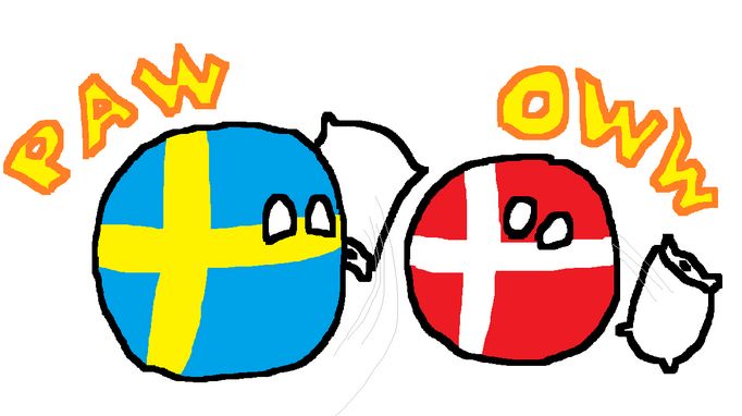 スウェーデンは枕投げが好き (2)
