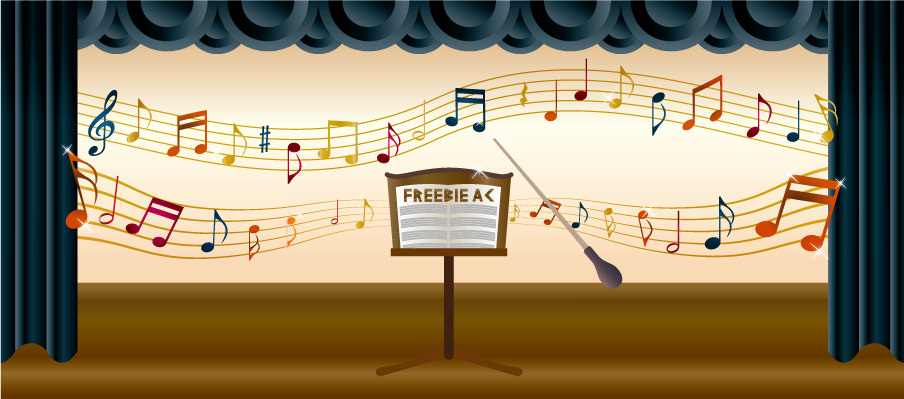 Freebie Ac 無料素材サイト情報 音符のイラスト素材100点が無料 商用可