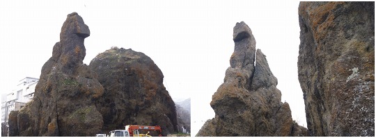 150428ウトロゴジラ（ローソク）岩