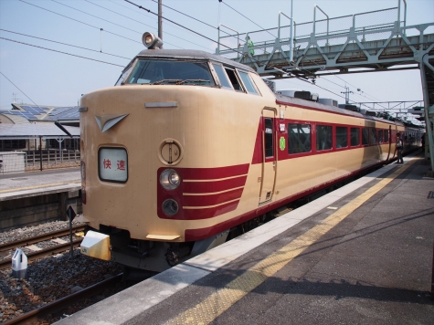 JR 485系 電車 快速「足利大藤まつり号」